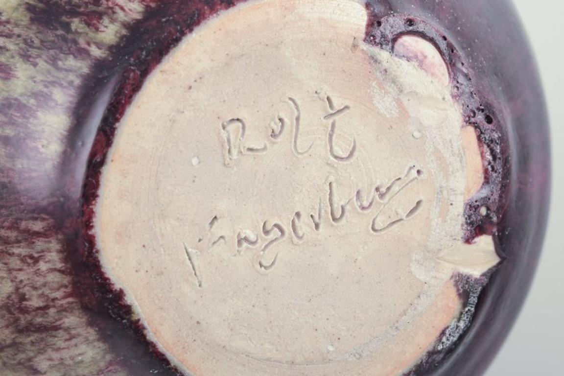 Rolf Fagerberg, Swedish ceramicist. Ceramic jar, late 20th C. For Sale 2
