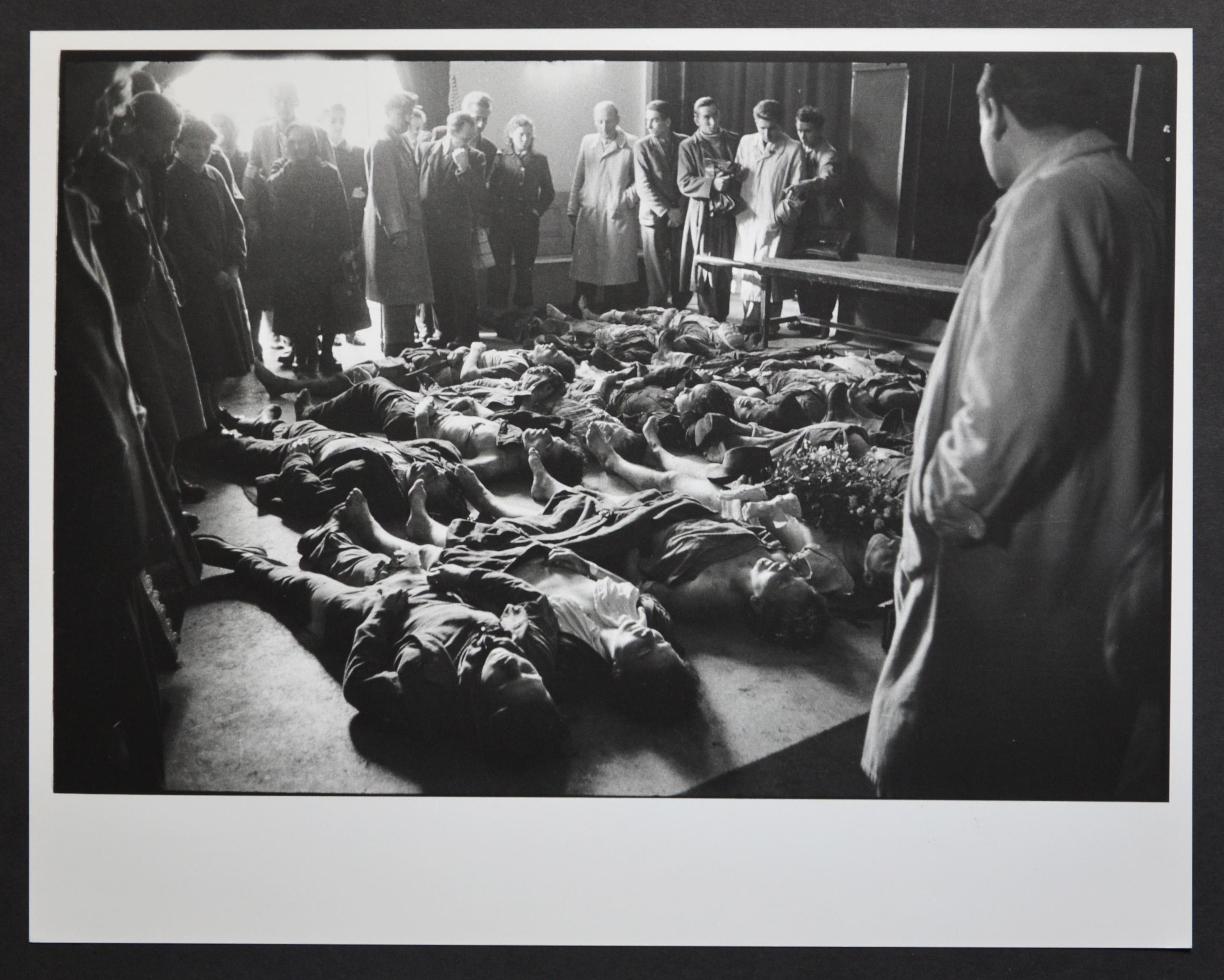 Rolf Gillhausen Black and White Photograph - Hungarian objectors killed by the secret police, Hungary Magyarovar 1956.