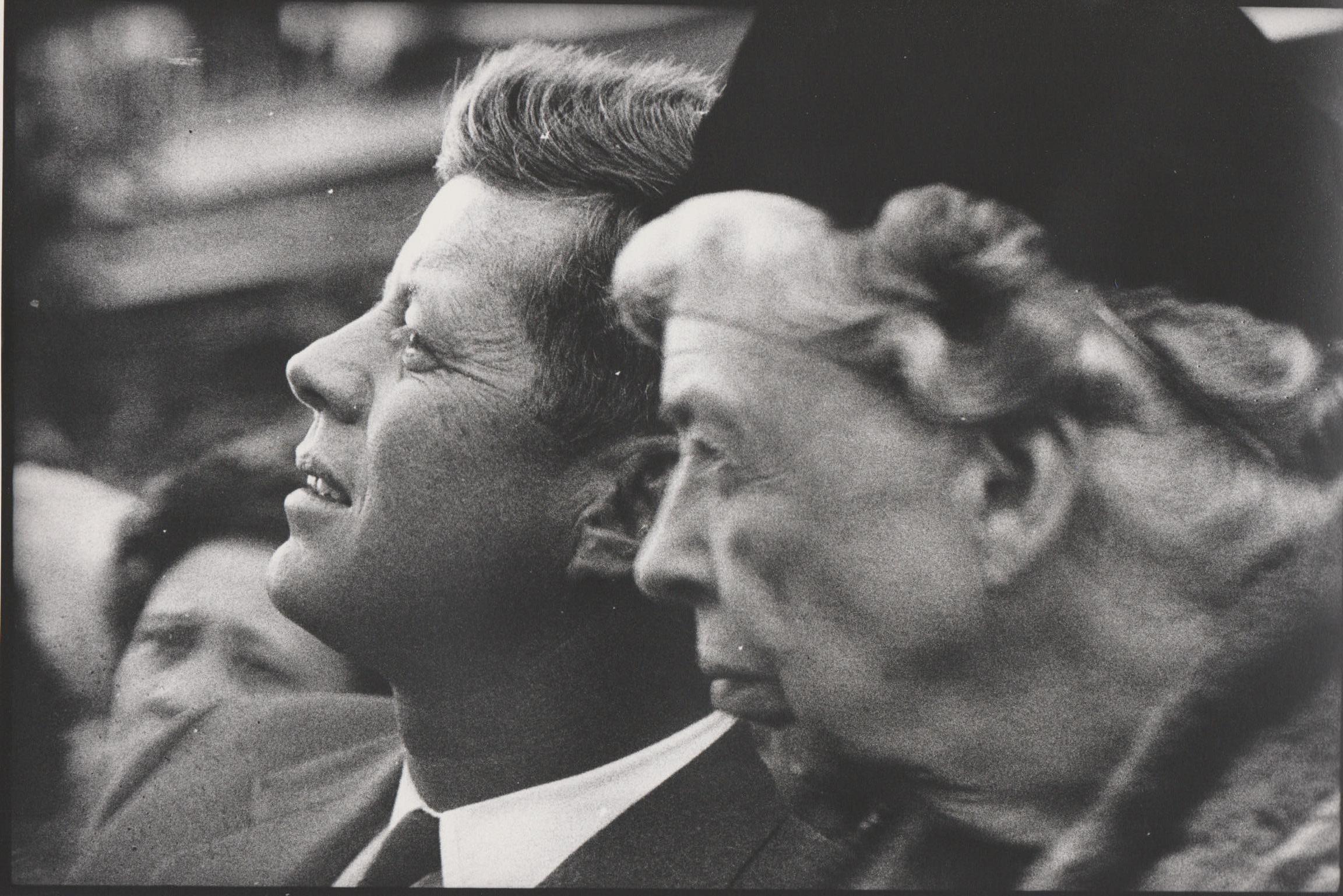 Rolf Gillhausen Black and White Photograph - John F. Kennedy Election campaign 1960