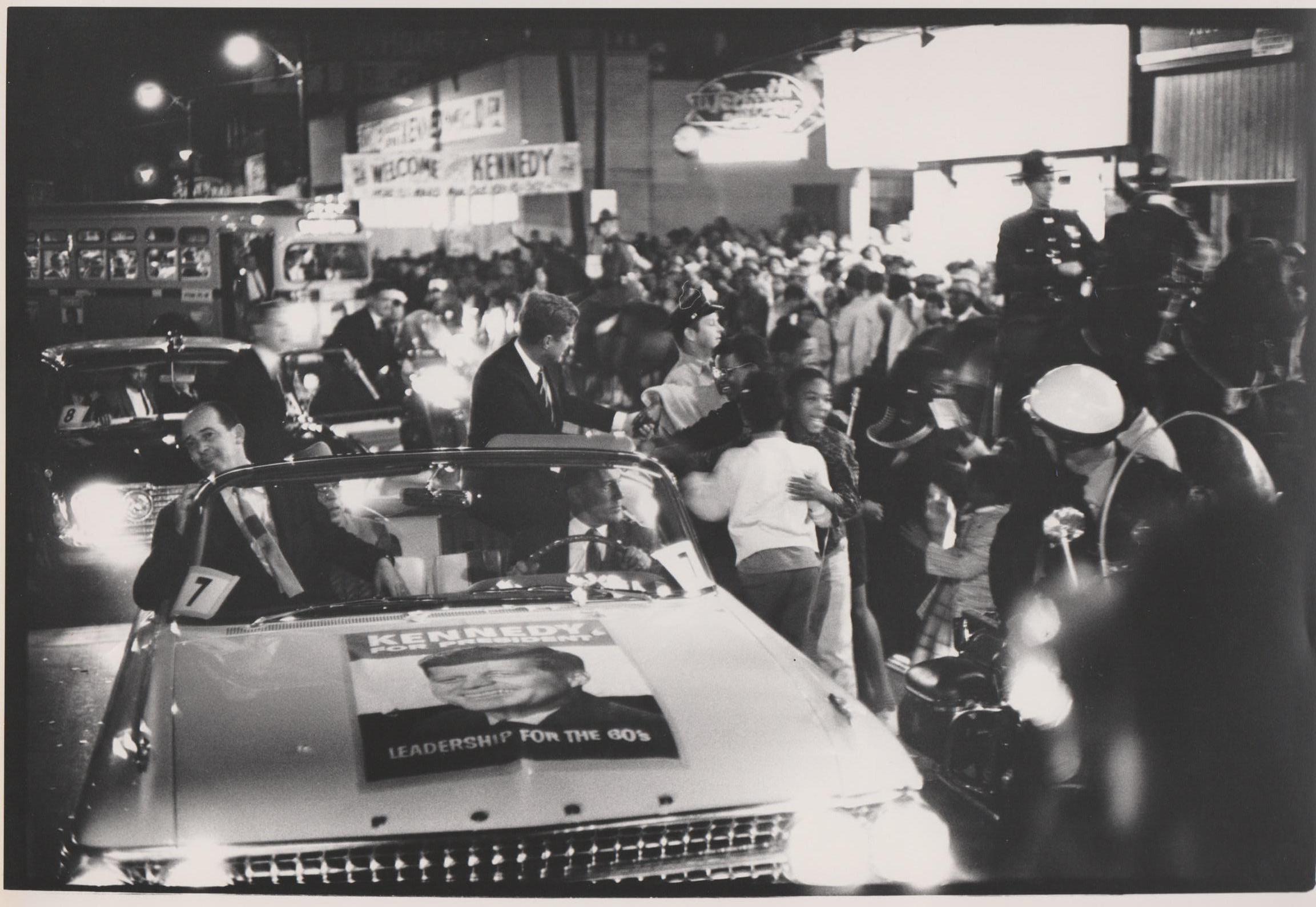 Rolf Gillhausen Black and White Photograph - John F. Kennedy Election campaign 1960