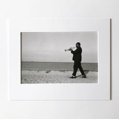 Louis Armstrong, Portrait, Silver Gelatin Print, Jazz Musician, 20th Century