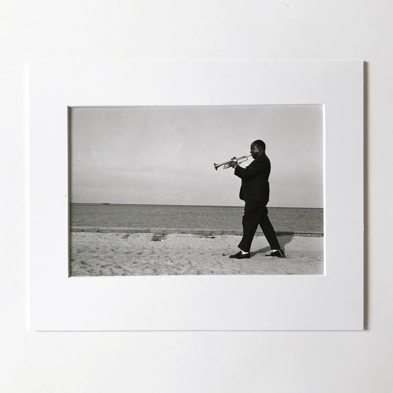 Louis Armstrong, Portrait, Silver Gelatin Print, Jazz Musician, 20th Century 1