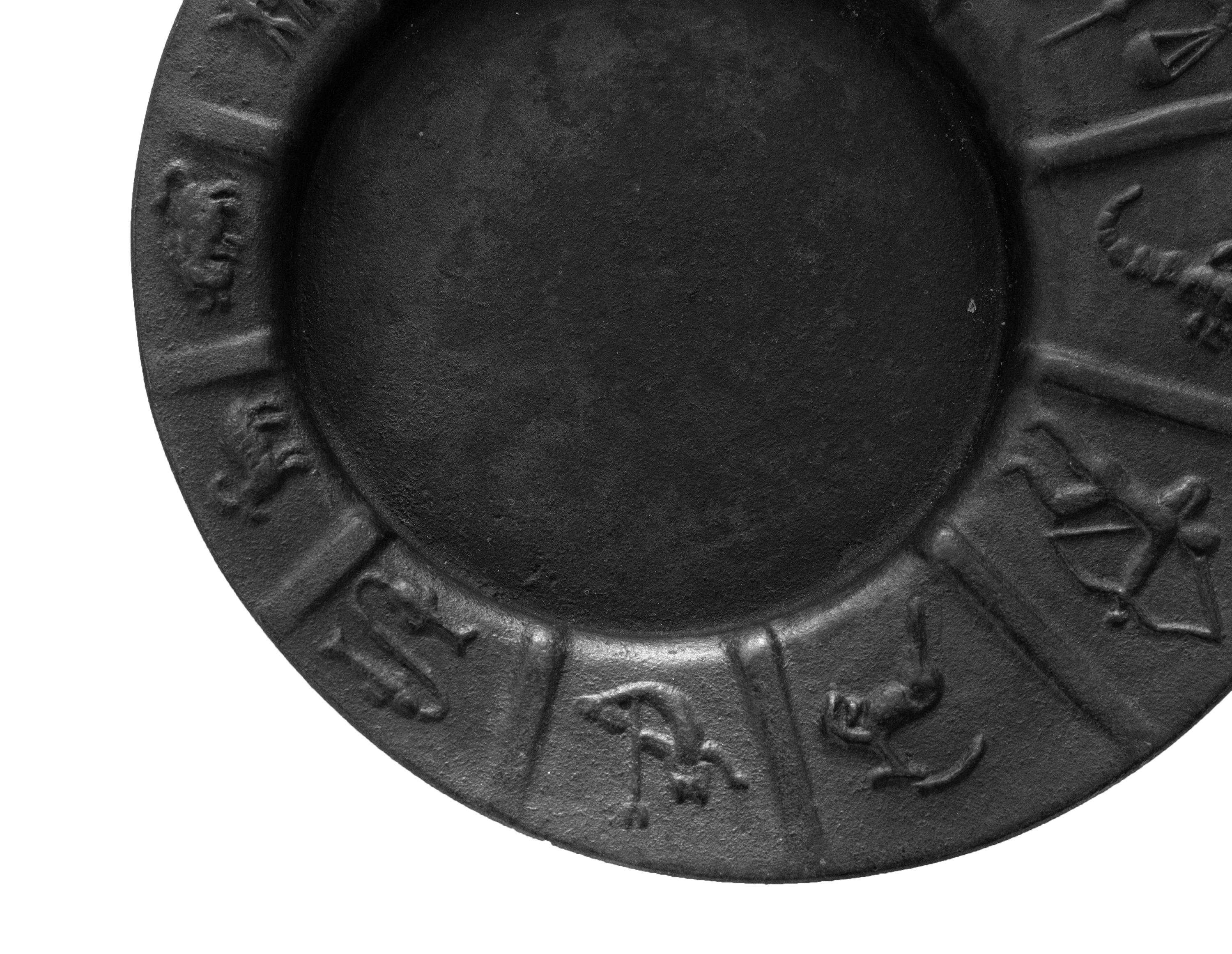 Swedish Rolf Grenov Zodiac Art Astray for Ystad Metall 1960s For Sale
