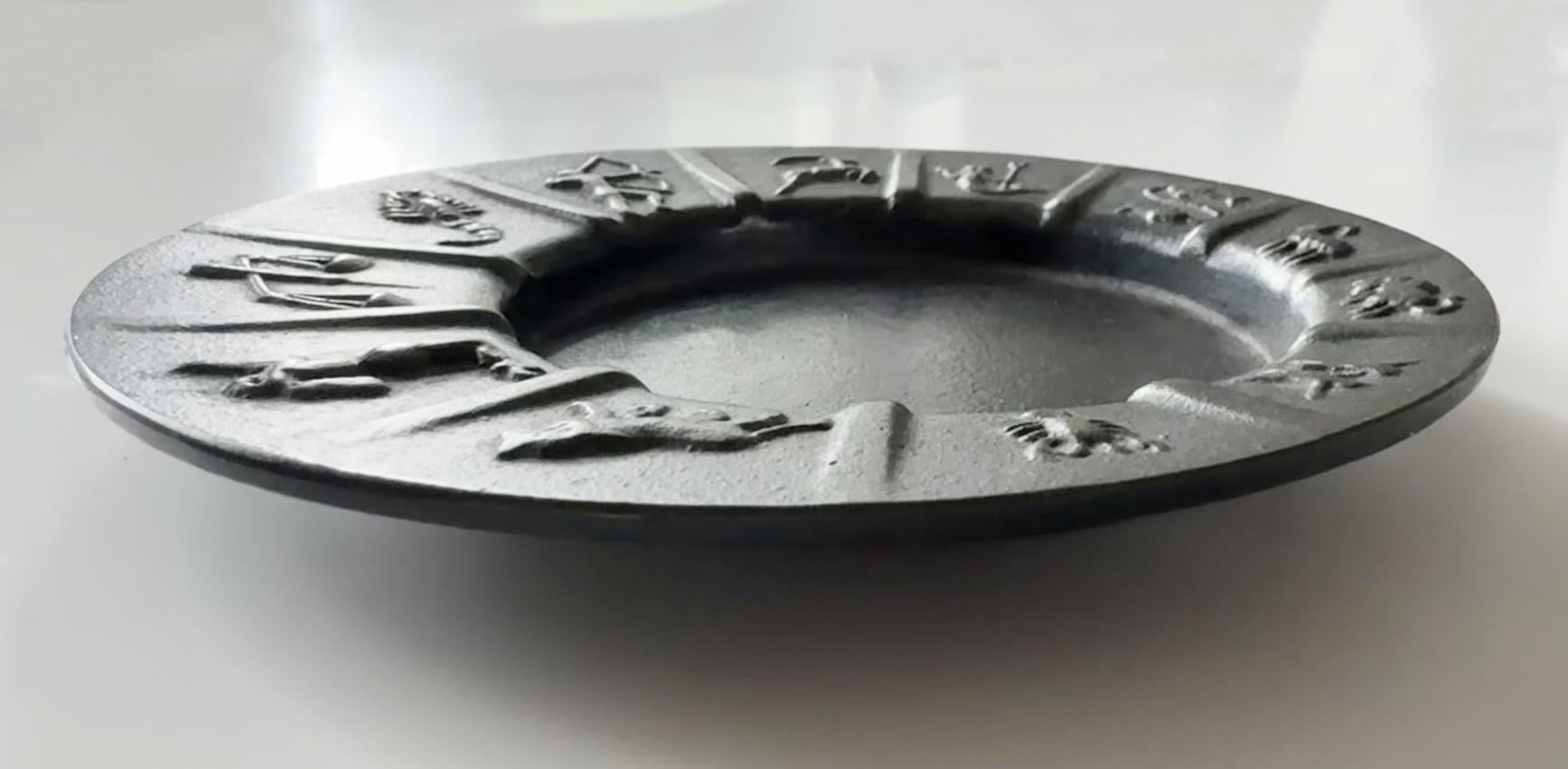 Rolf Grenov Zodiac Art Astray for Ystad Metall 1960s In Good Condition For Sale In Stockholm, SE