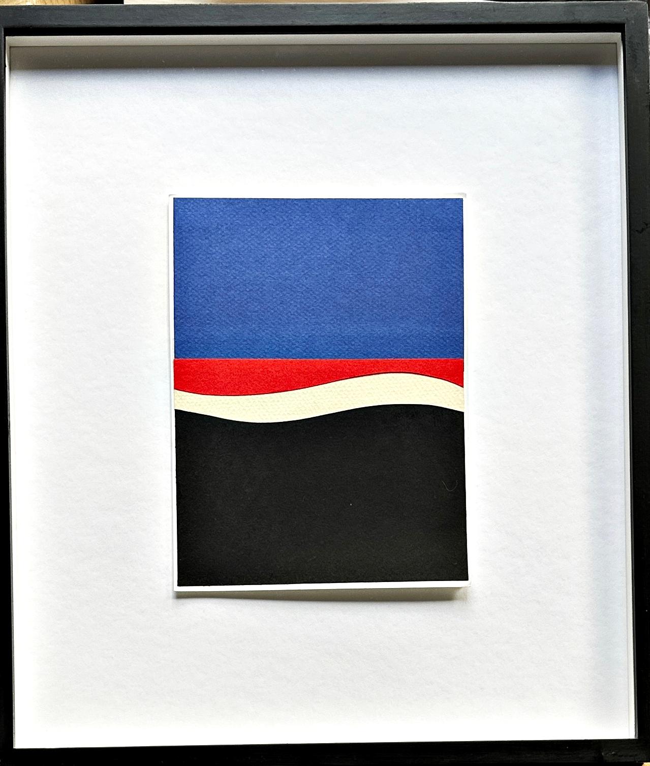 Set of 18 Collages, 1994/1995, Hard-edge, Color Field, German Artist Rolf Hans For Sale 2