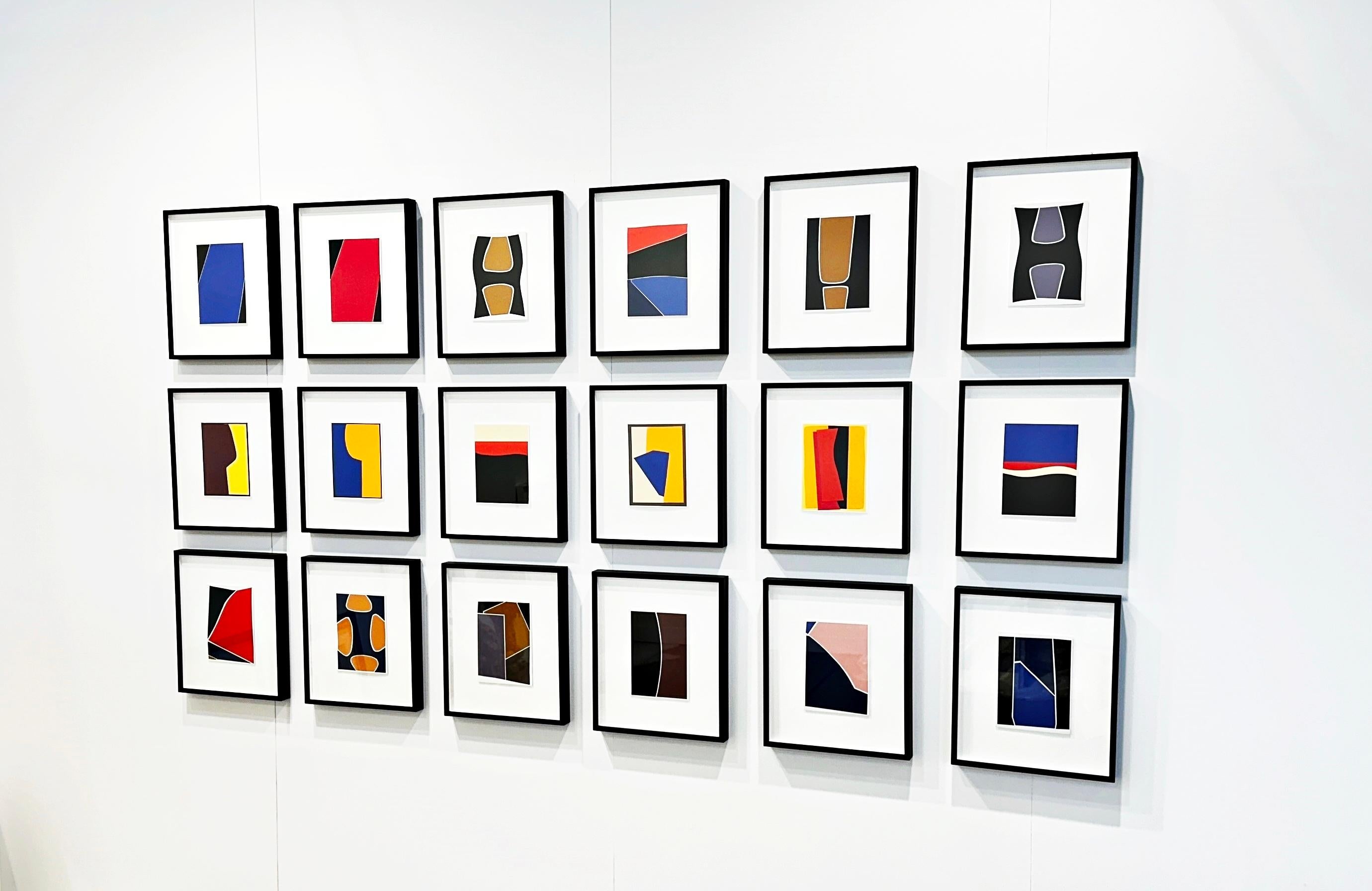 Rolf Hans
Frankfurt 1938 - 1996 Basel
18 collages 1994/1995
Collages on cardboard
Each signed and dated on the reverse
Collage: 21 x 15 cm
Frame: 40 x 34 cm

Elaborately framed under museum glass
Provenance: Estate of the artist
Authenticity