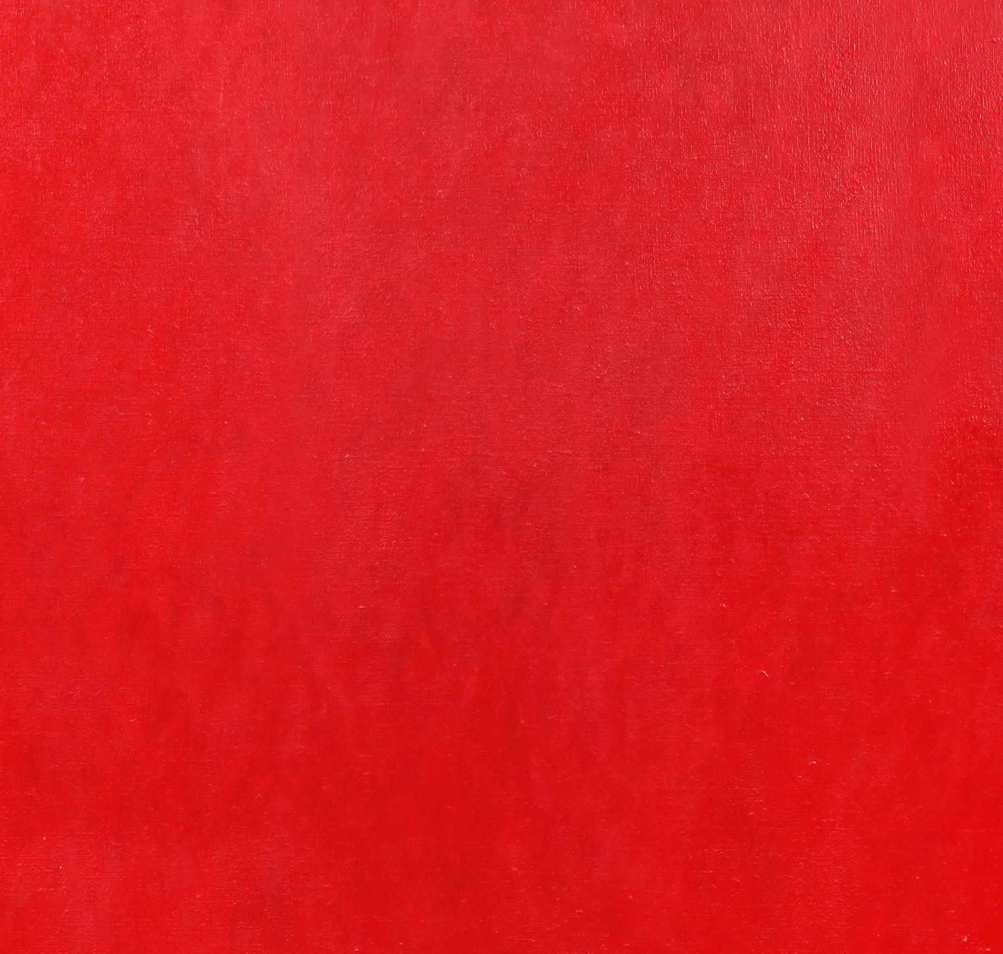 Monochromes rotes Acrylgemälde 