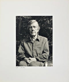 Portrait photo of John Cage by Rolf Hans, Wetzikon, Switzerland Mai, 1990 II