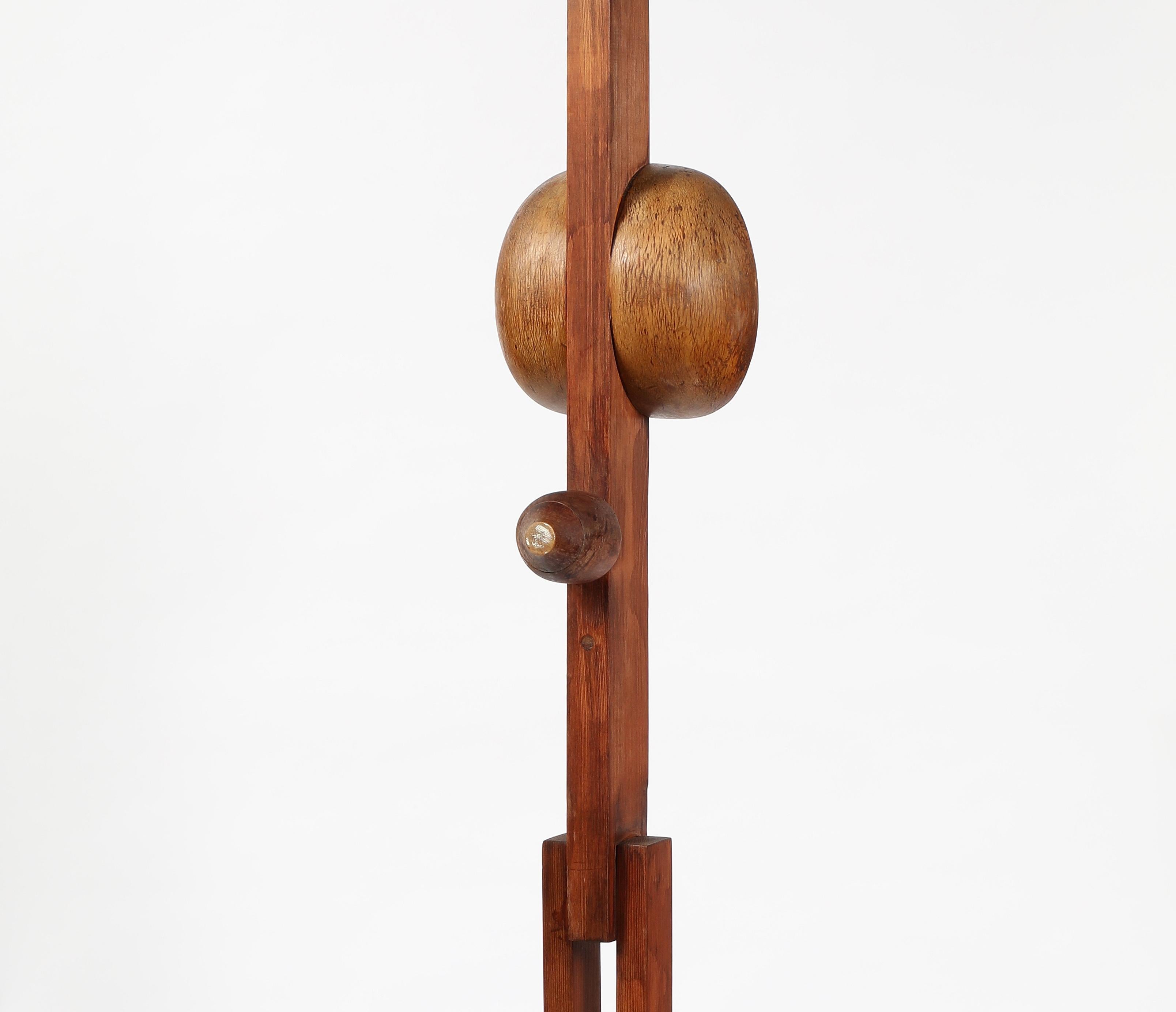20th Century abstract wooden Sculpture by Rolf Hans 