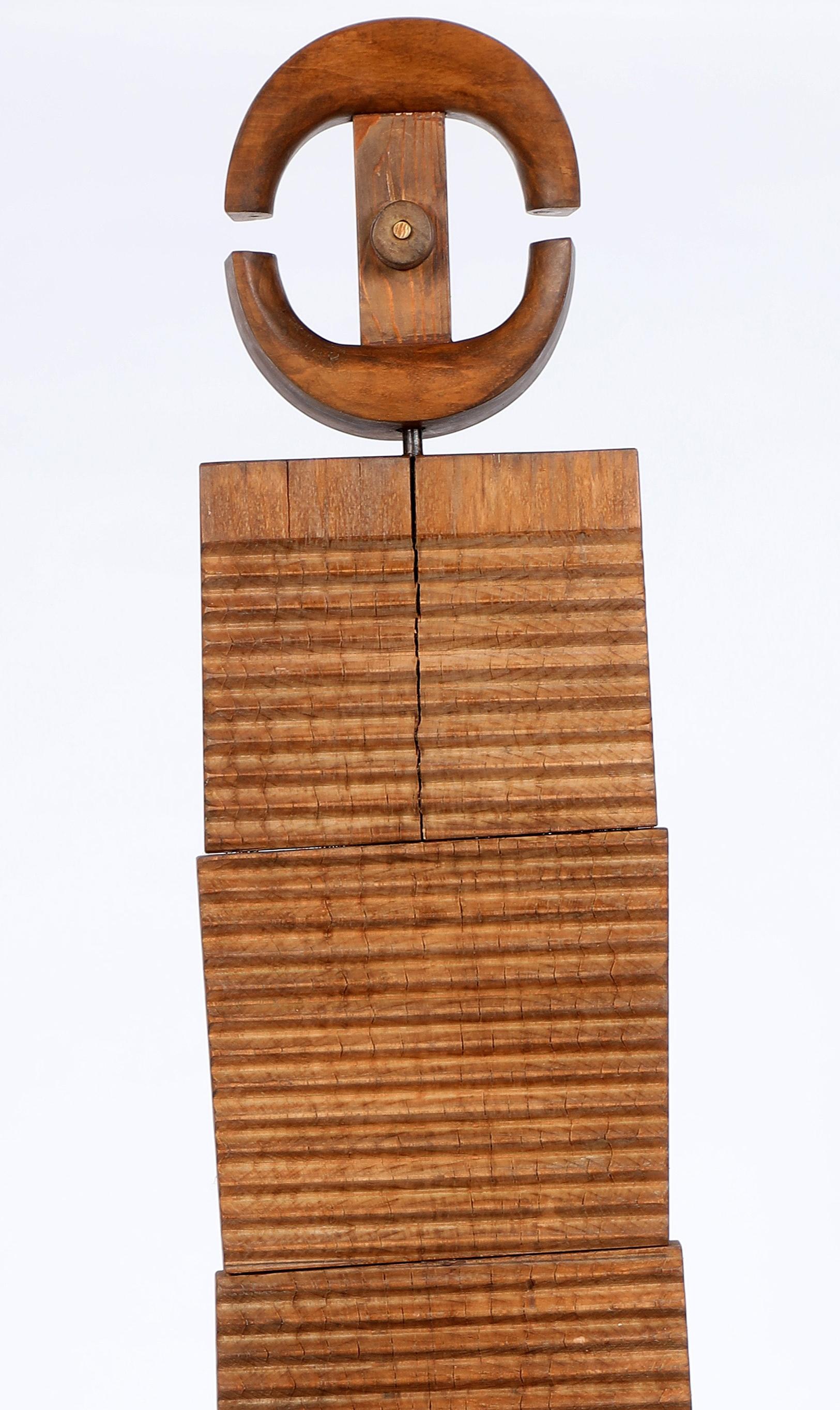 Sculptures abstraites en bois d'après-guerre 1994 L'artiste allemand Rolf Hans 