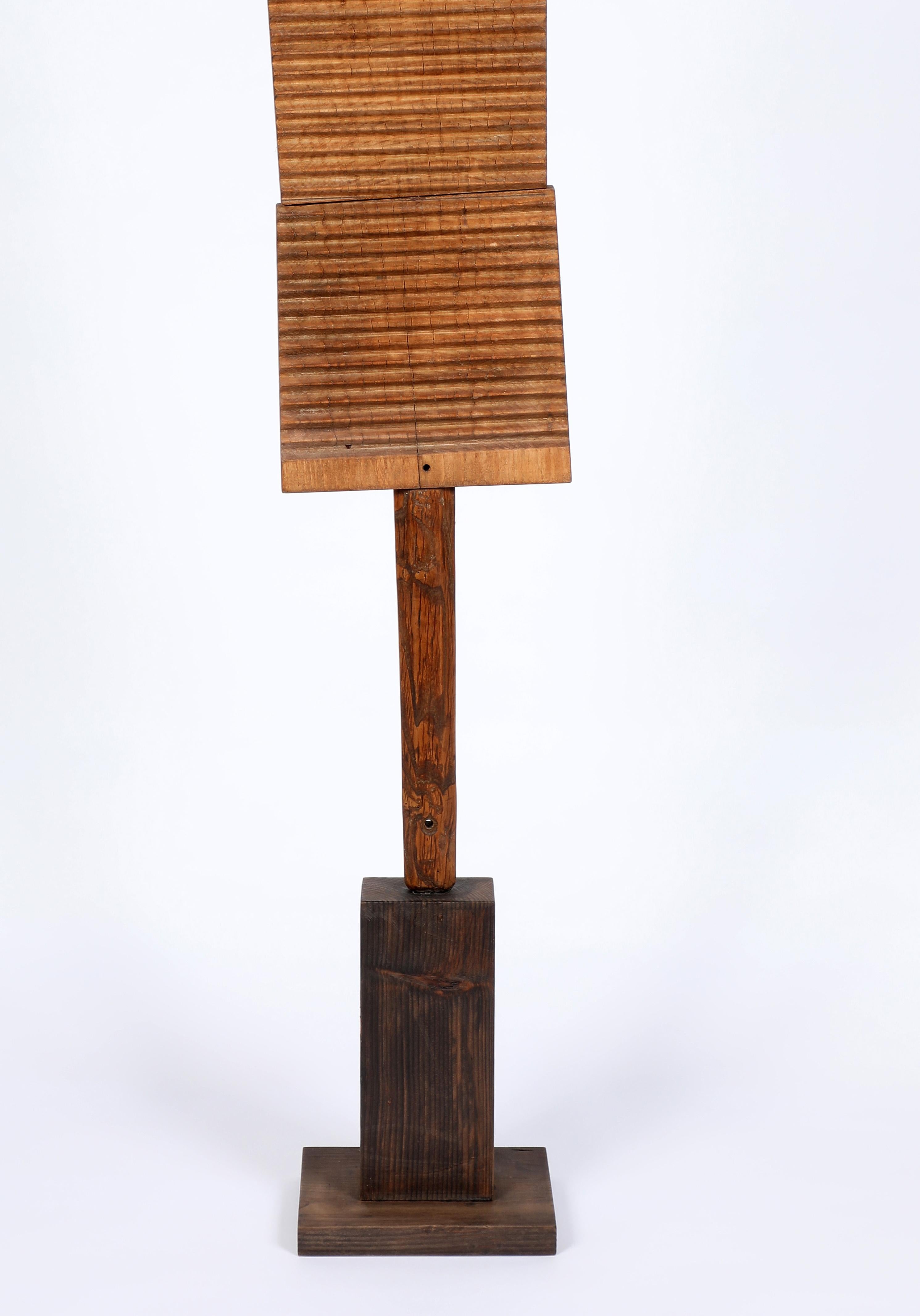 Sculptures abstraites en bois d'après-guerre 1994 L'artiste allemand Rolf Hans 