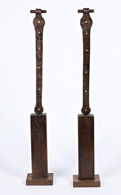 Rolf Hans - Deux sculptures abstraites en fer d'après-guerre 1991 L'artiste allemand Rolf Hans Deux sculptures abstraites en fer d'après-guerre 1991 L'artiste allemand Rolf Hans