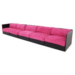 Rolf Heide Vintage Sofa for ICF in Pink Bouclé