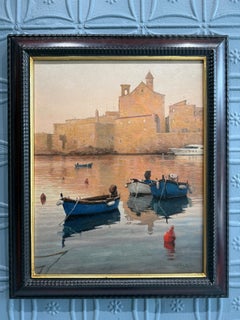 "The Reflection of Saint Mary's Cathedral" 2024 Realist oil painting seascape