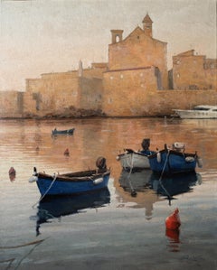 "The Reflection of Saint Mary's Cathedral" 2024 Realist oil painting seascape