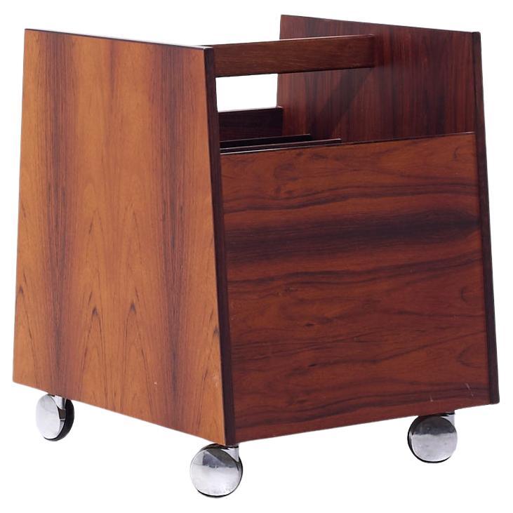 Rolf Hesland für Bruksbo Mid Century Danish Rosewood Record Caddy