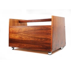 Rolf Hesland for Bruksbo Rosewood Magazine or Record Cart