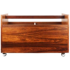 Rolf Hesland for Bruksbo Rosewood Magazine or Record Cart