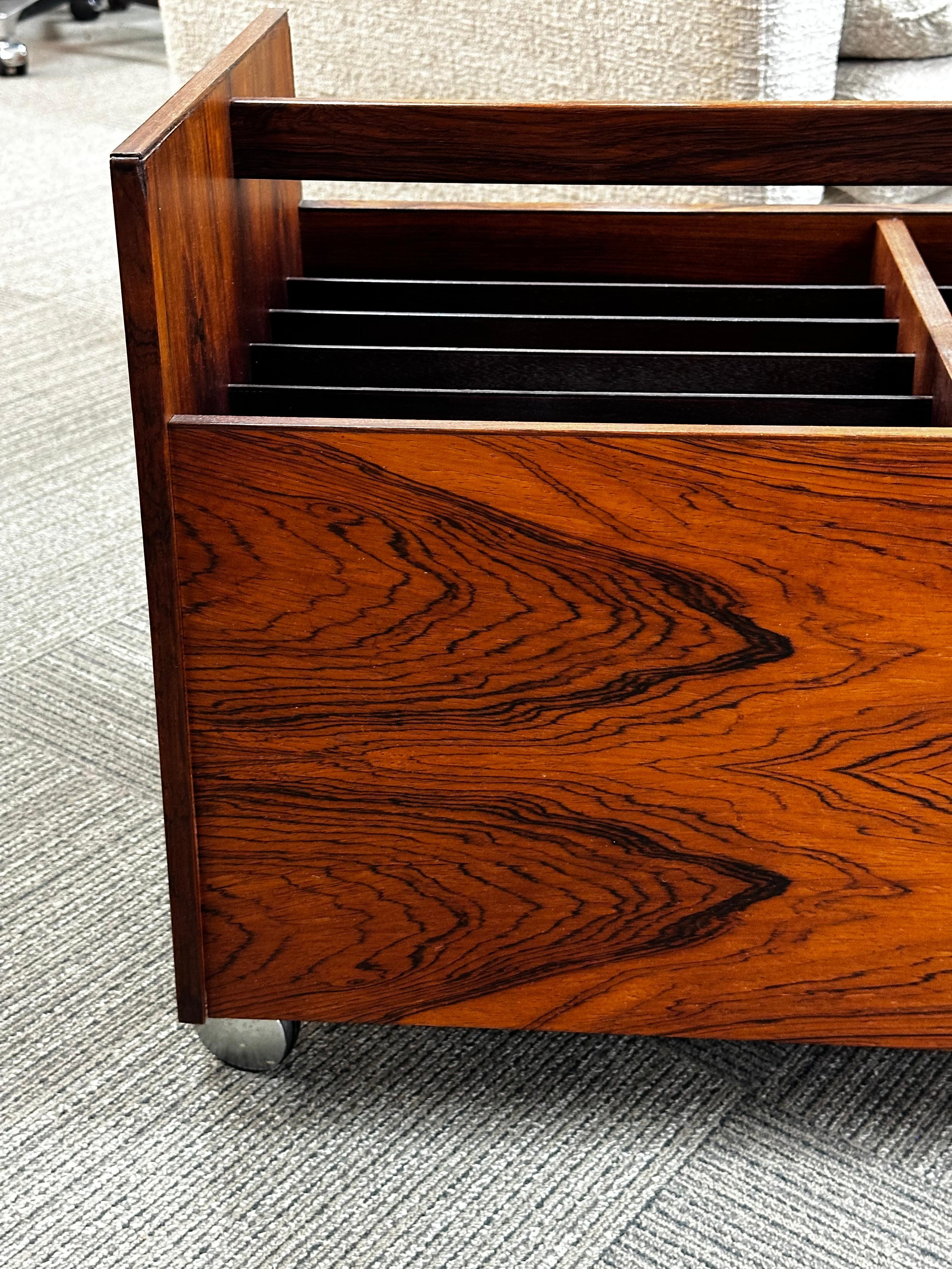 Rolf Hesland for Bruksbo Rosewood Magazine or Record Rack 5