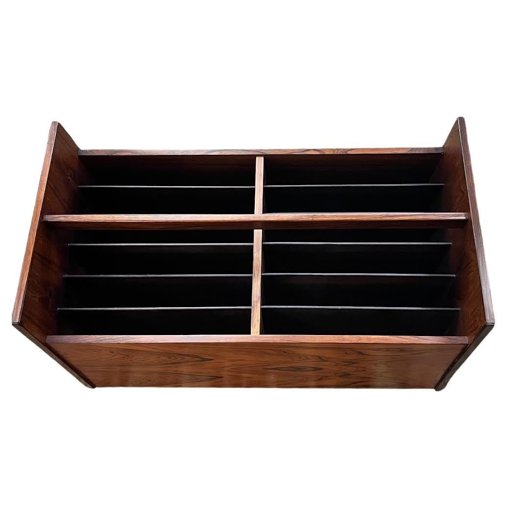 Norwegian Rolf Hesland for Bruksbo Rosewood Magazine or Record Rack