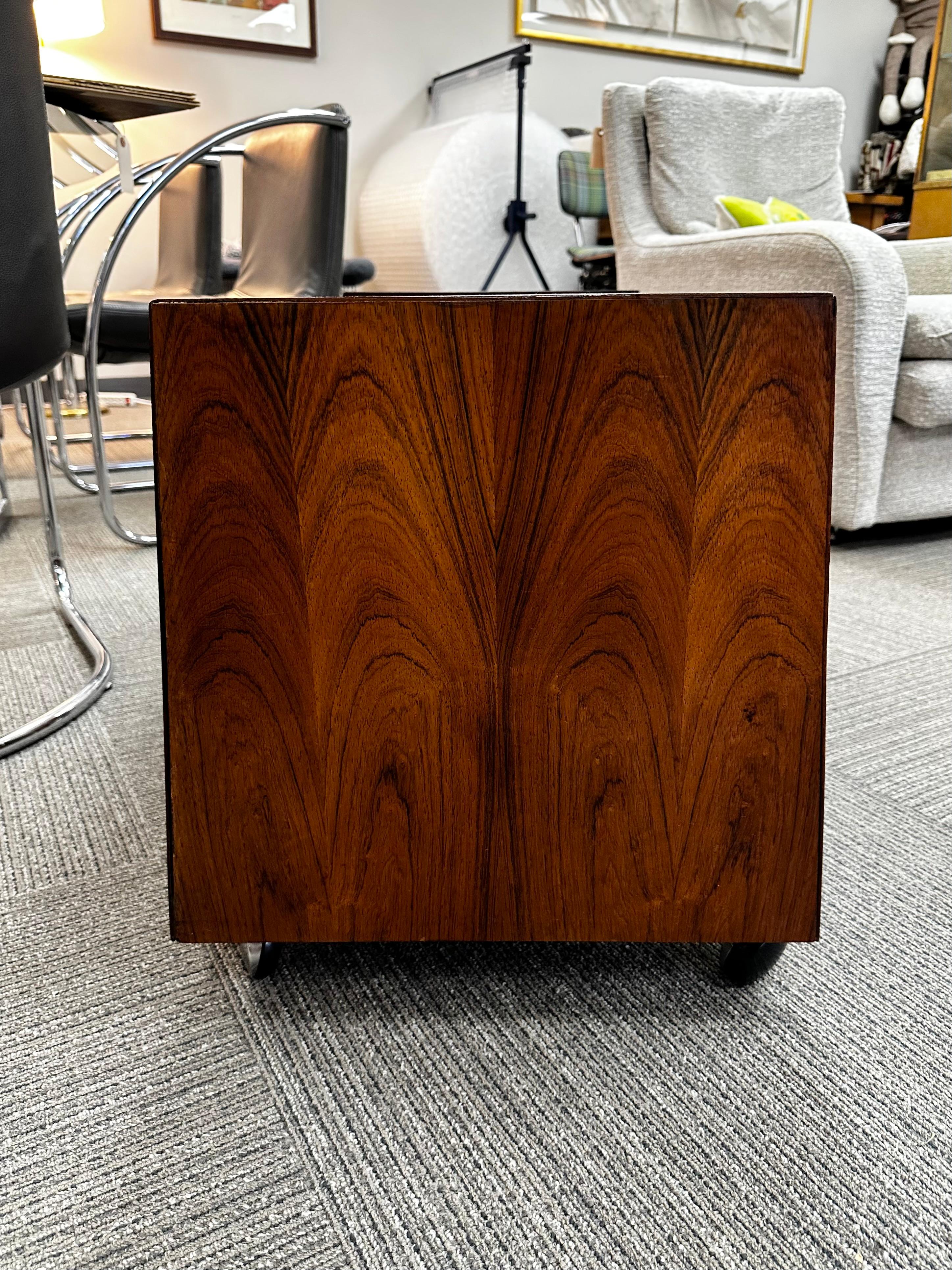 Rolf Hesland for Bruksbo Rosewood Magazine or Record Rack In Good Condition In Skokie, IL