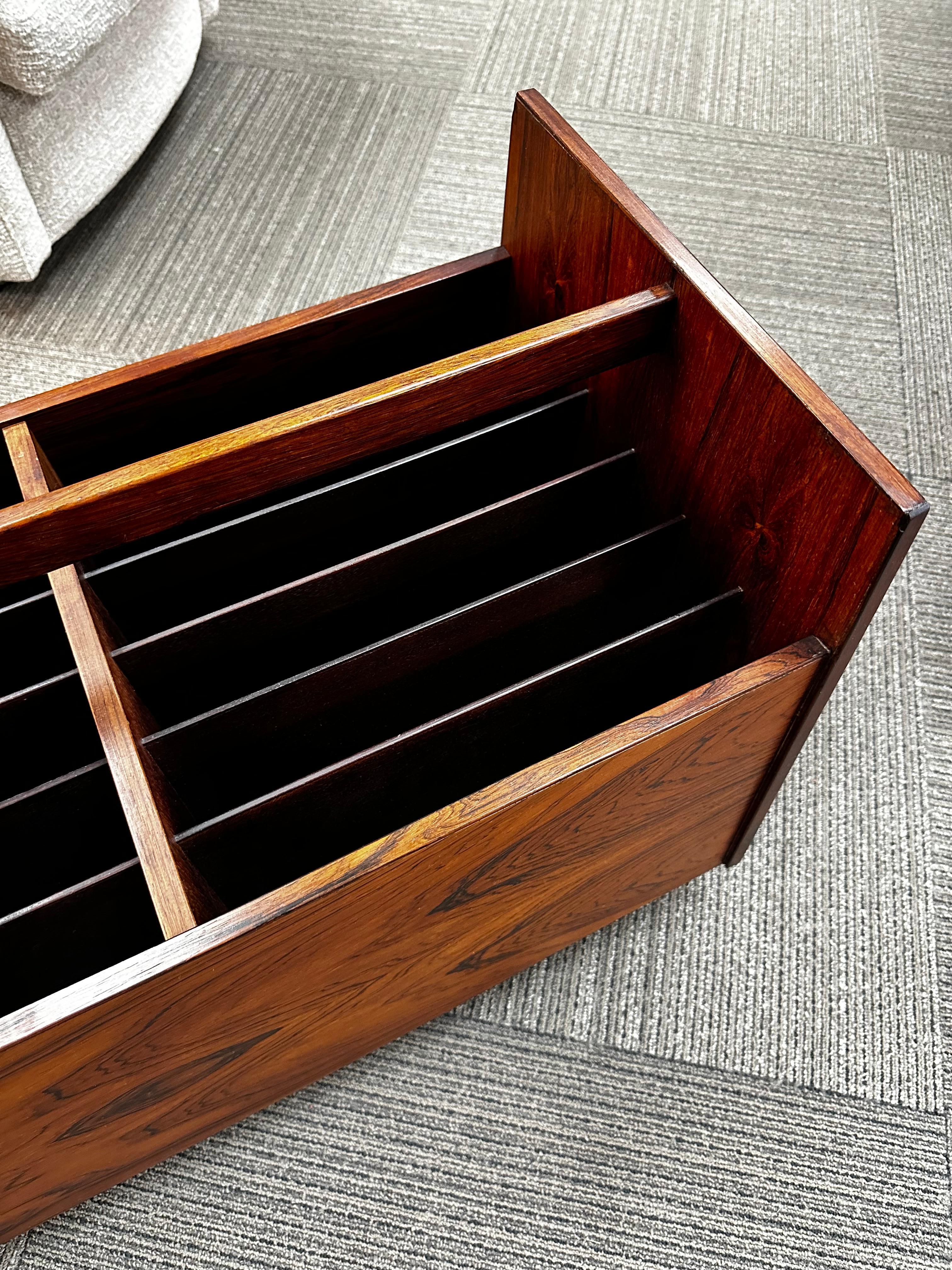 Rolf Hesland for Bruksbo Rosewood Magazine or Record Rack 2