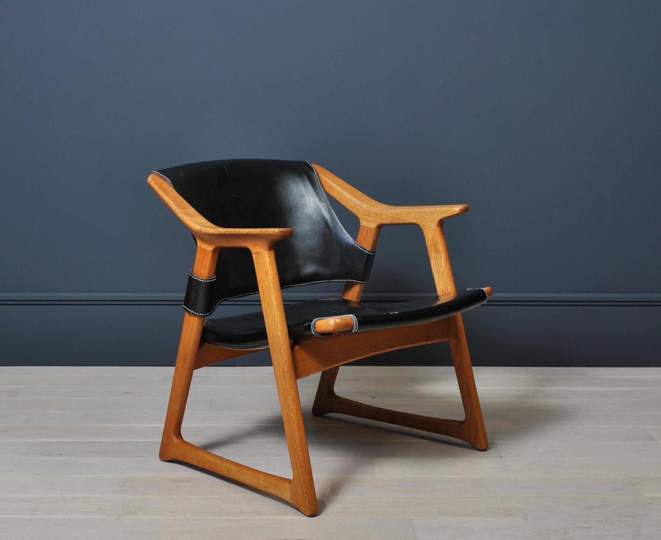 Mid-Century Modern Rolf Hesland Oak Fox Chair