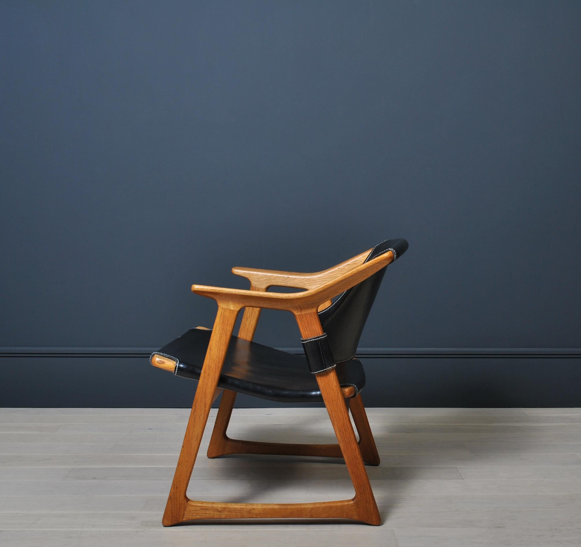 20th Century Rolf Hesland Oak Fox Chair