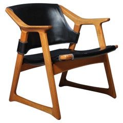 Rolf Hesland chaise en chêne et renard