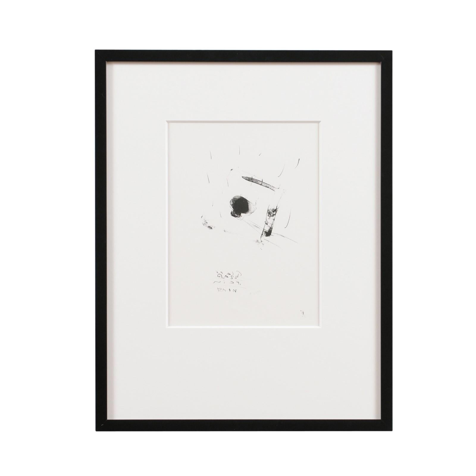 Rolf Julius Abstract Glass Rain Lithograph 5