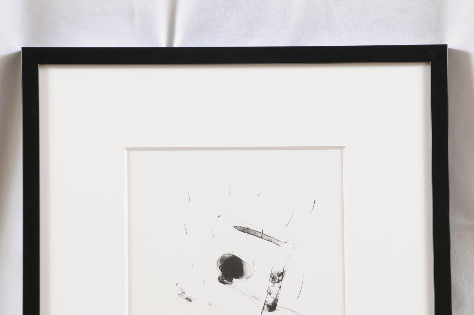 Paper Rolf Julius Abstract Glass Rain Lithograph