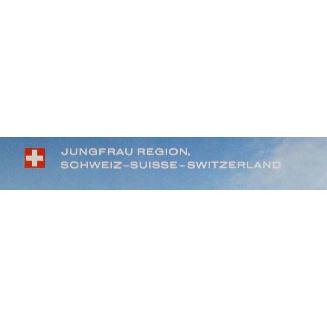 circa 1970 original travel poster Suisse Jungfrau Region Lauterbrunnen For Sale 2