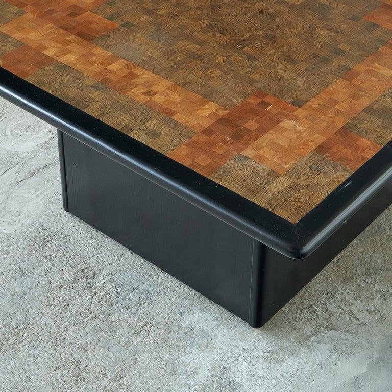 20th Century Rolf Middelboe & Gorm Lindum End-Grain Mosaic Coffee Table for Tranekaer Denmark For Sale