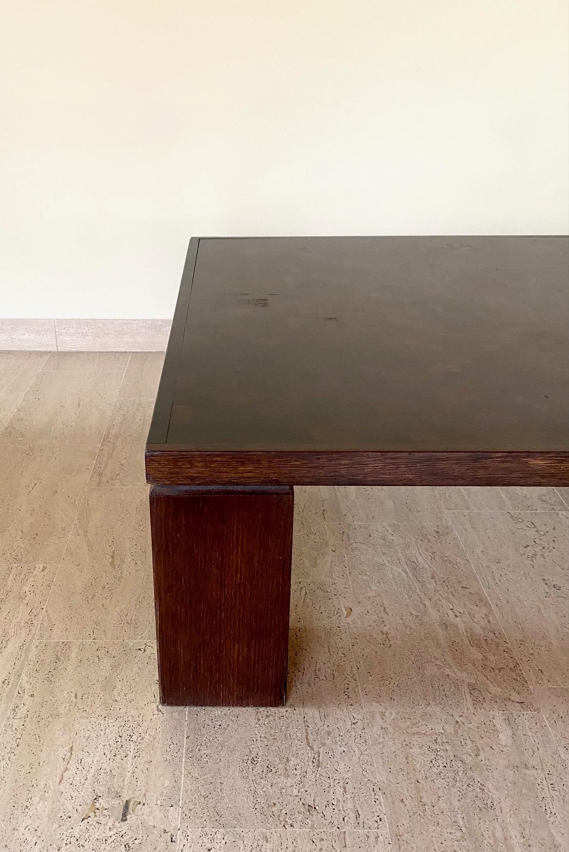 Wood Rolf Middelboe & Gorm Lindum Marquetry Coffee Table, in Solid Wenge, Denmark For Sale