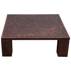 Rolf Middelboe & Gorm Lindum Marquetry Coffee Table, in Solid Wenge, Denmark