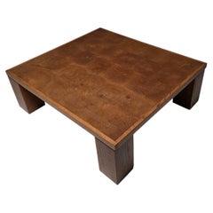 Rolf Middelboe & Gorm Lindum Mosaic Oak Coffee Table, Denmark, 1970s