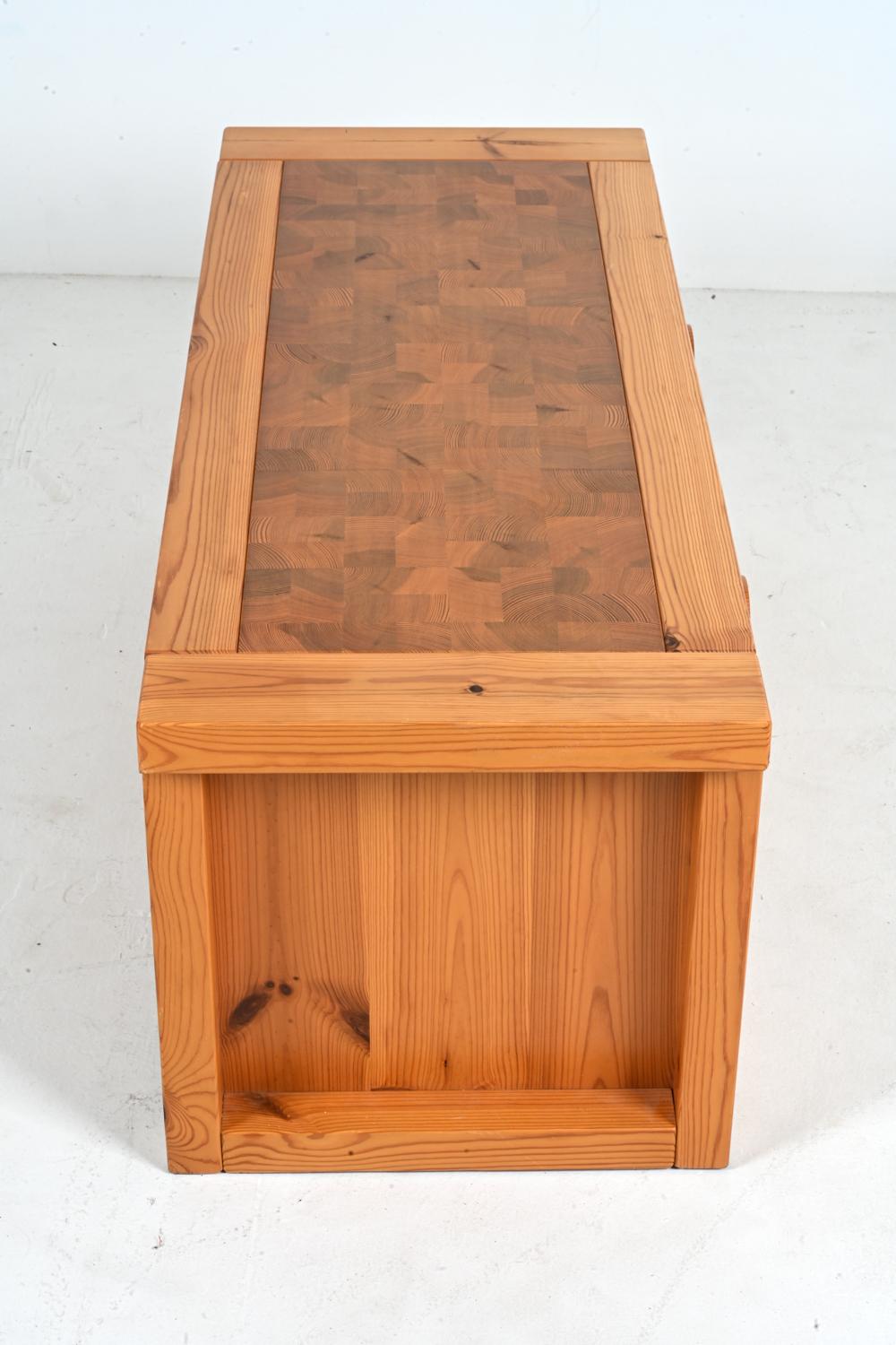 Rolf Middleboe for Tranekær Pine Parquetry Chest, 1970's For Sale 9
