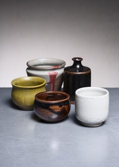 Rolf Palm Set of Five Ceramic Pieces, Sweden, 1970s