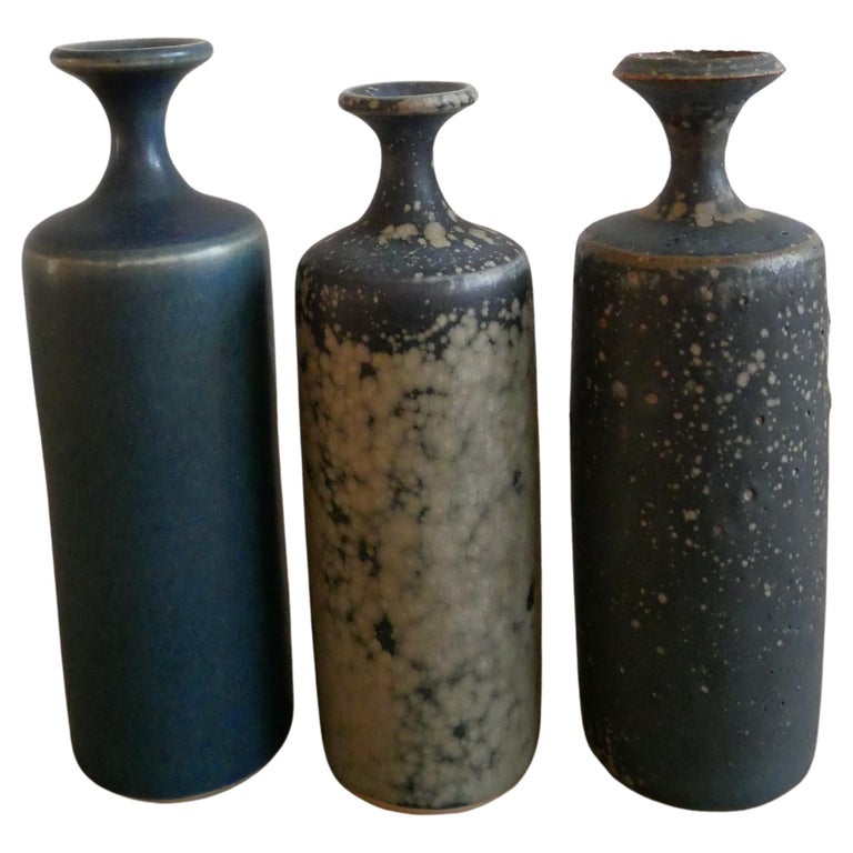 Rolf Palm Set of Three Ceramic Pieces, Sweden, 1970s For Sale at 1stDibs