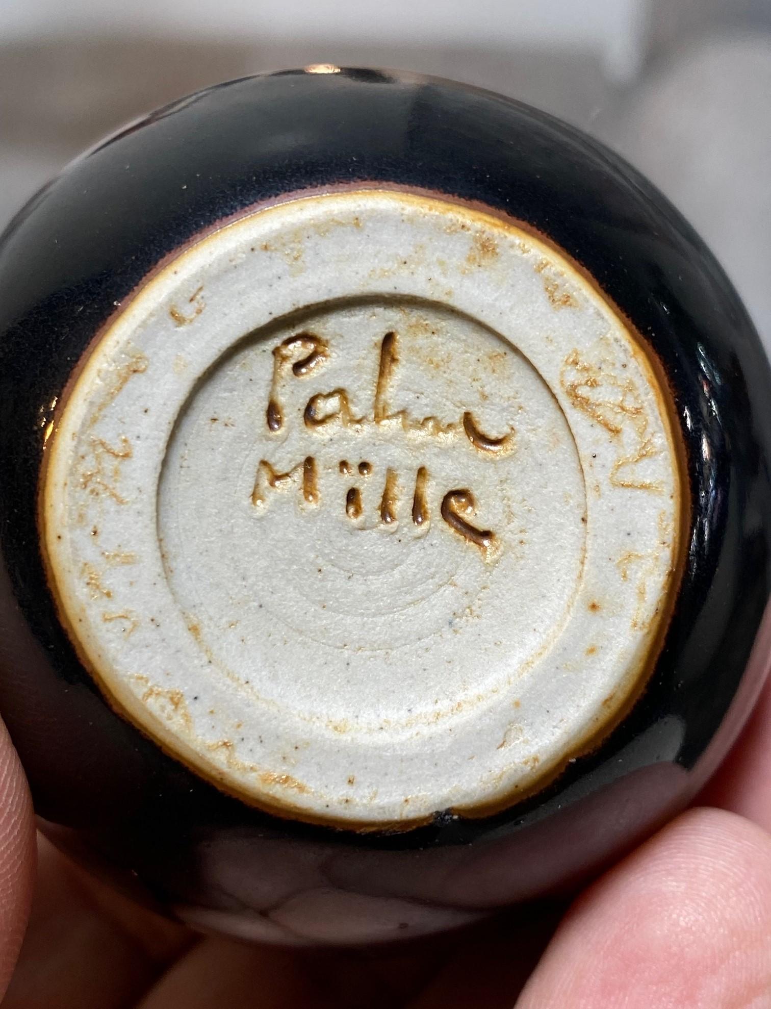 Rolf Palm Signed Swedish Midcentury Scandanavian Minature Vase for Mölle Sweden For Sale 7