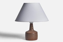 Rolf Palm, Small Table Lamp, Stoneware, Sweden, 1960s