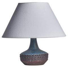 Rolf Palm, Kleine Tischlampe, Steingut, Schweden, 1960er Jahre
