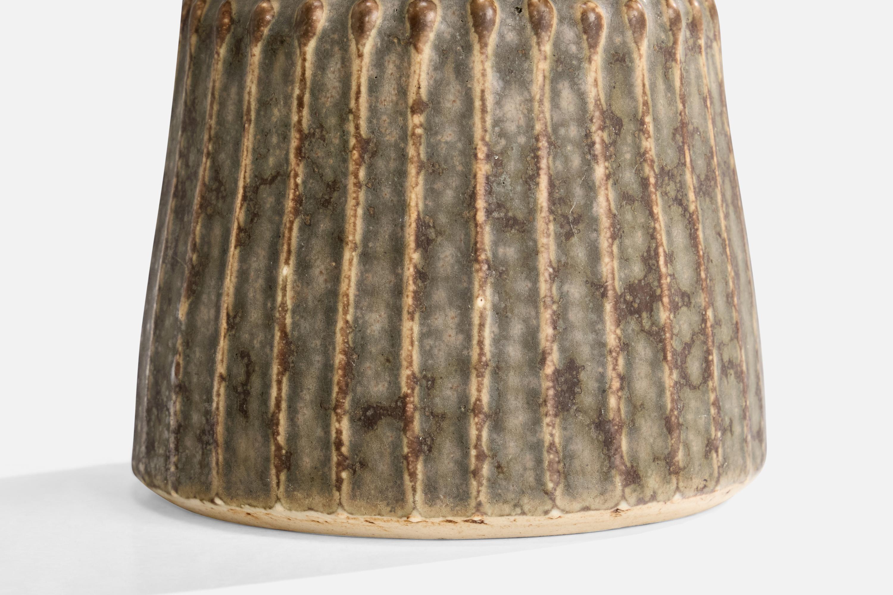 Mid-20th Century Rolf Palm, Table Lamp, Stoneware, Sweden, 1960s For Sale