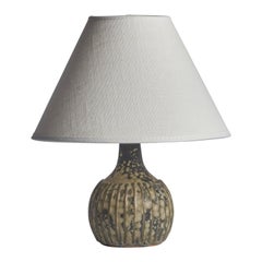 Rolf Palm, Table Lamp, Stoneware, Sweden, 1960s