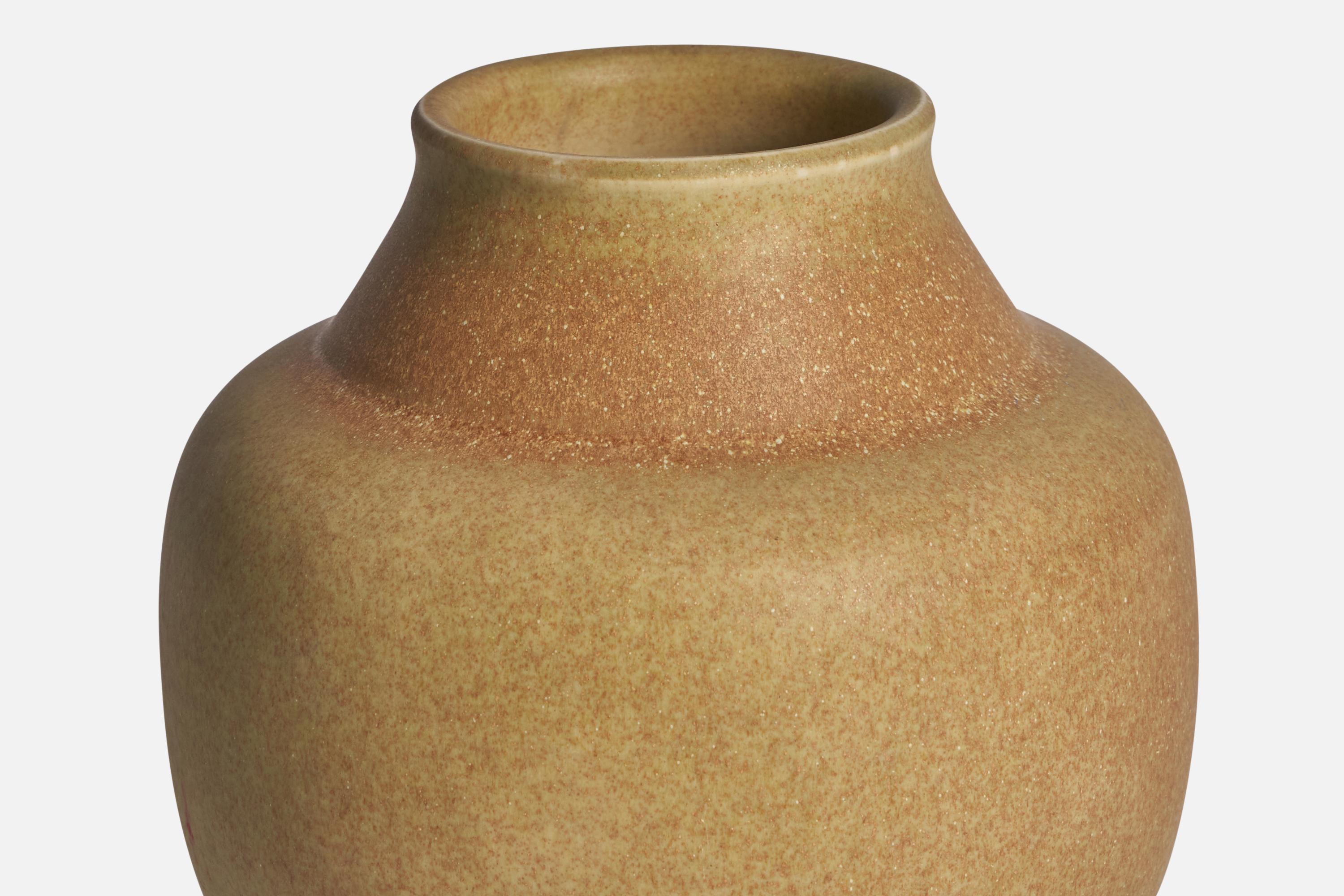 Swedish Rolf Palm, Vase, Stoneware, Sweden, 1960s For Sale