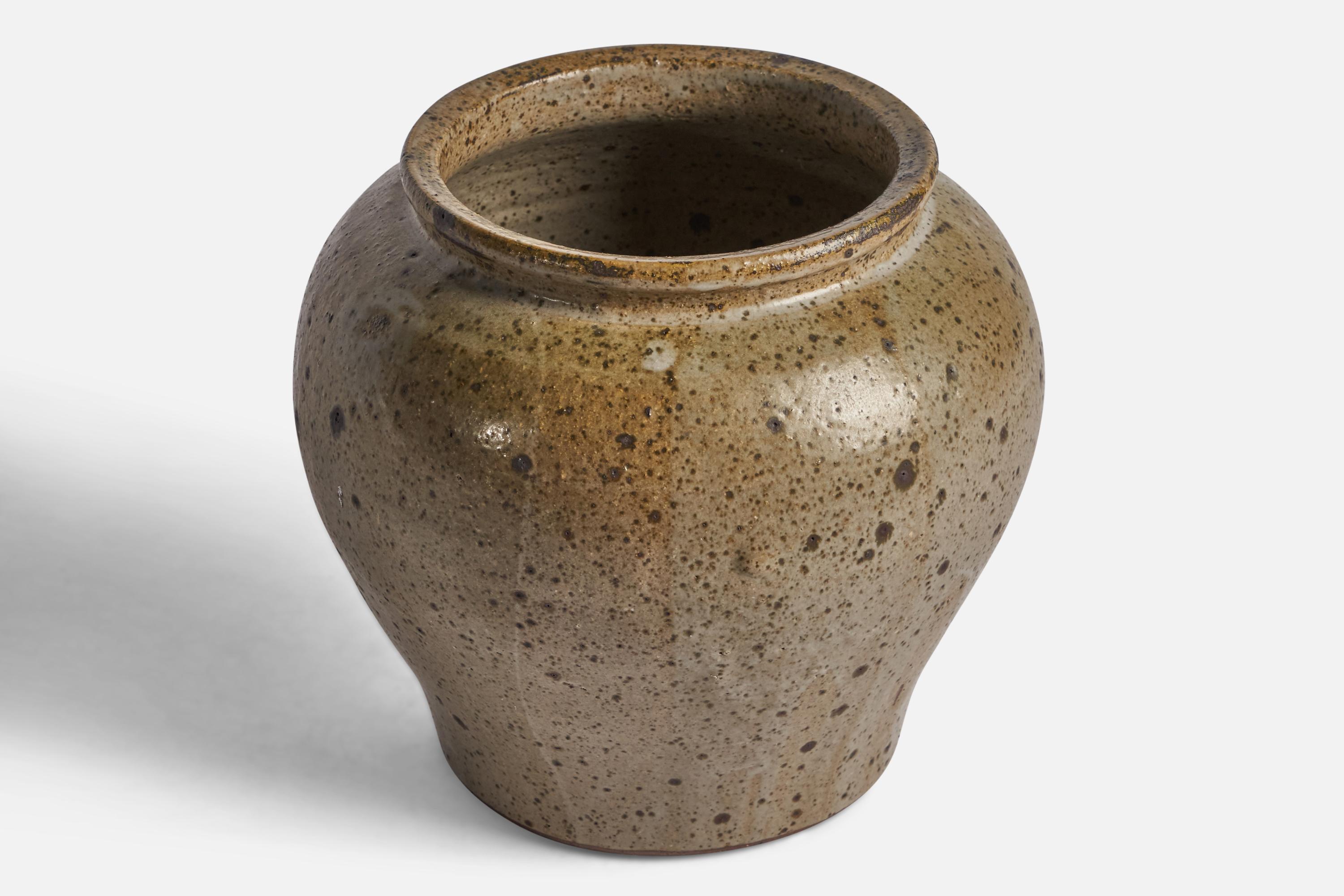 Post-Modern Rolf Palm, Vase, Stoneware, Sweden, 1968 For Sale