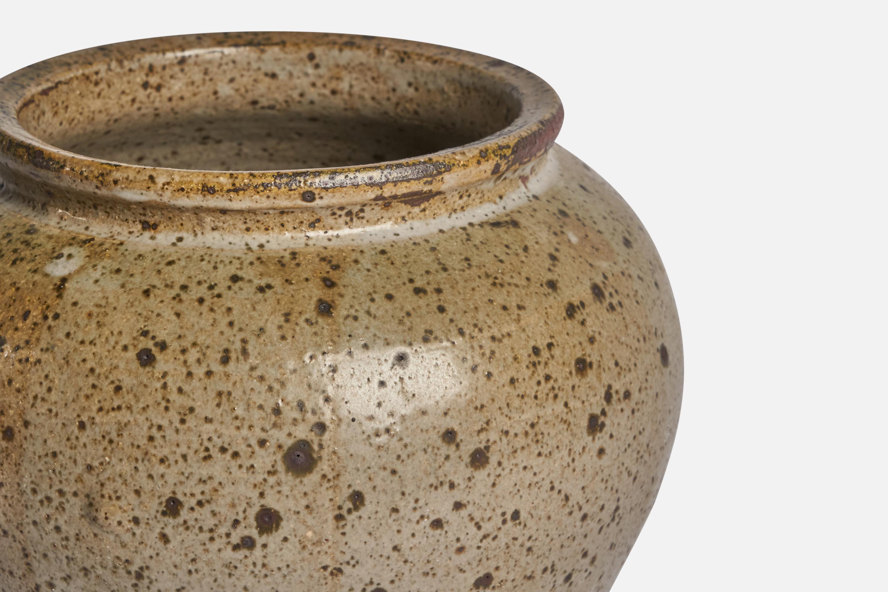 Post-Modern Rolf Palm, Vase, Stoneware, Sweden, 1968 For Sale