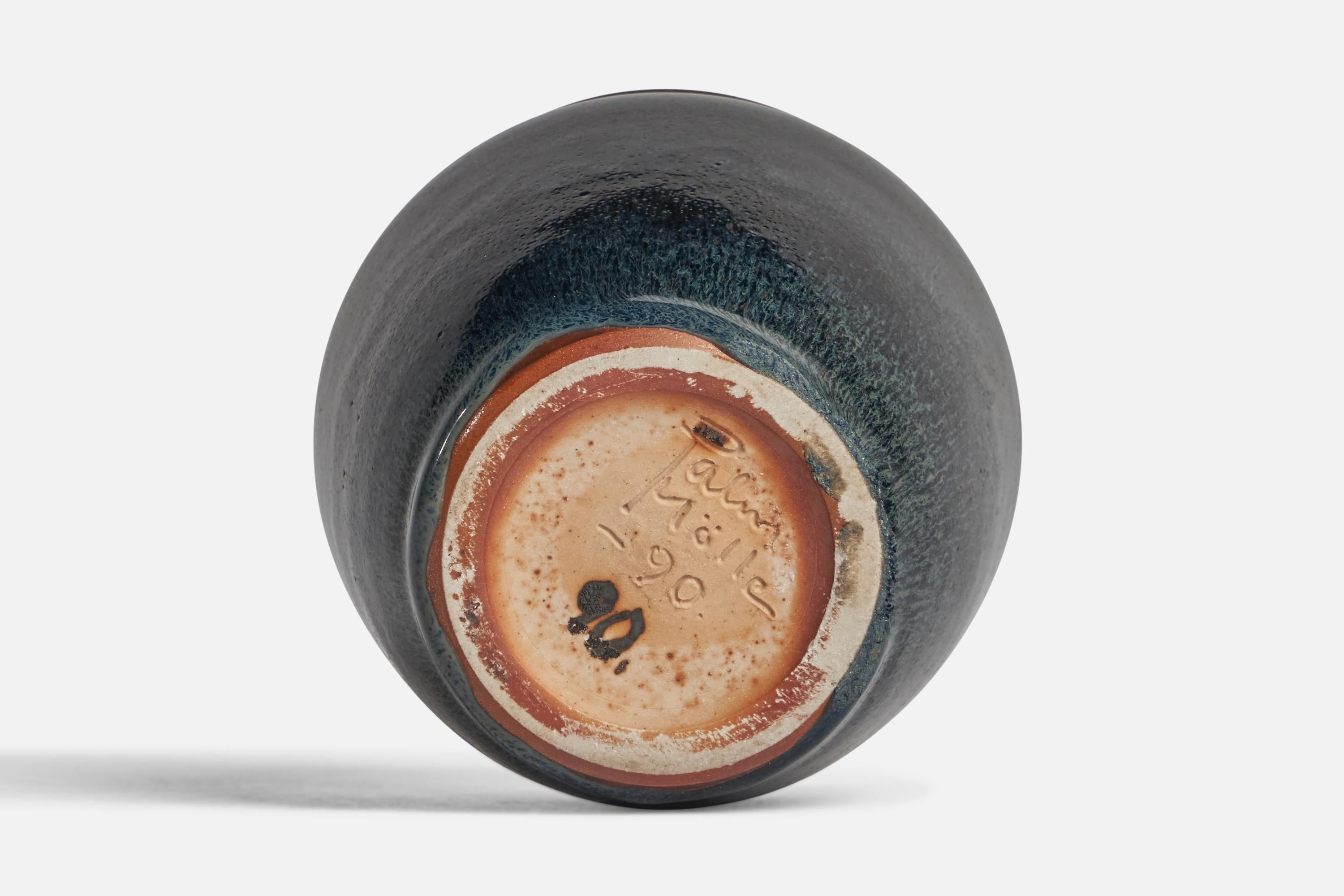Late 20th Century Rolf Palm, Vase, Stoneware, Sweden, 1990 For Sale