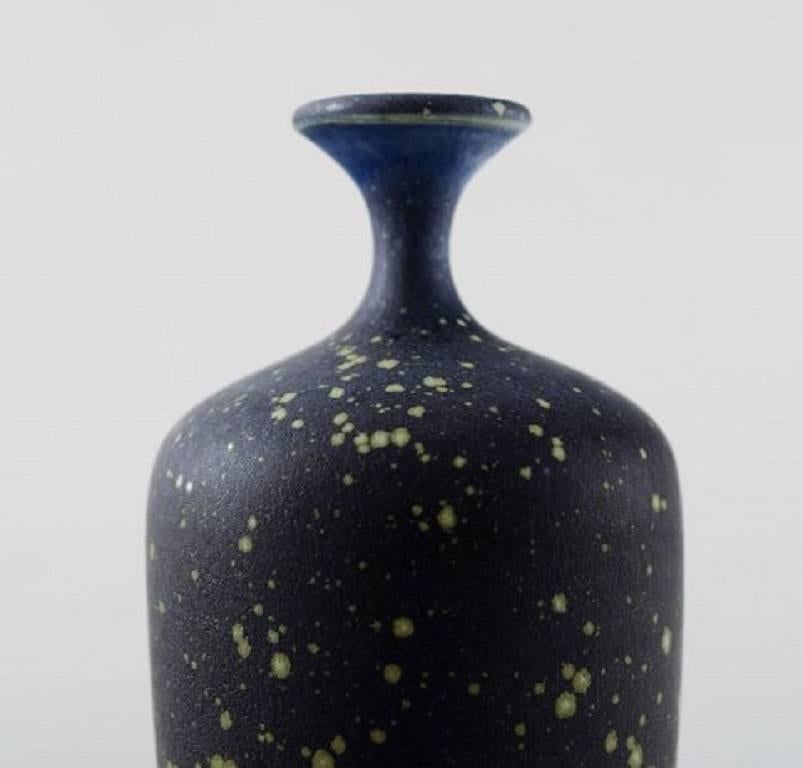 Rolf Palm, Mölle, Unique Art Pottery Vase, Swedish Design, 1980s In Excellent Condition In Copenhagen, DK