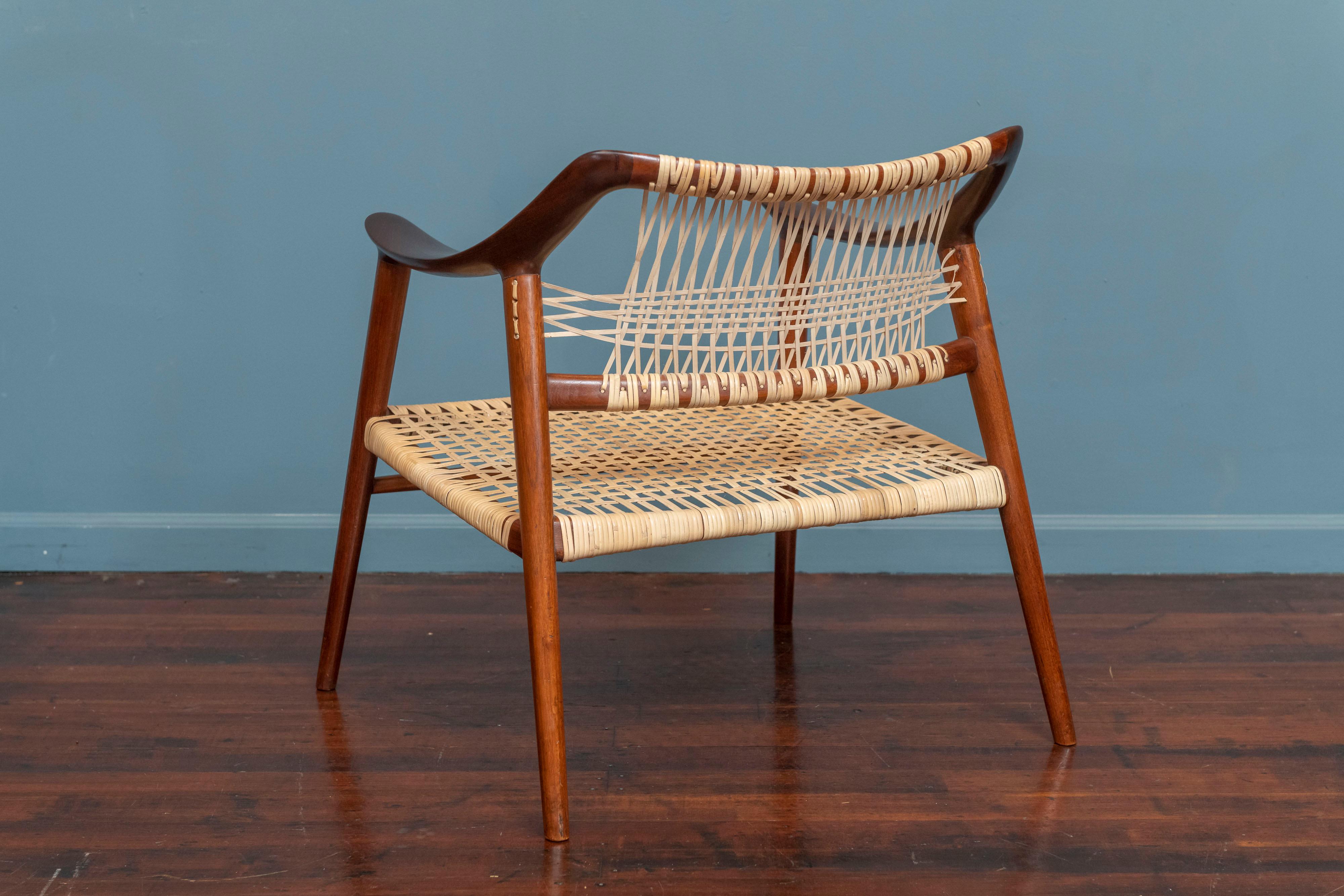 Rolf Rastad & Adolf Relling “Bambi” Cane Armchair For Sale 1